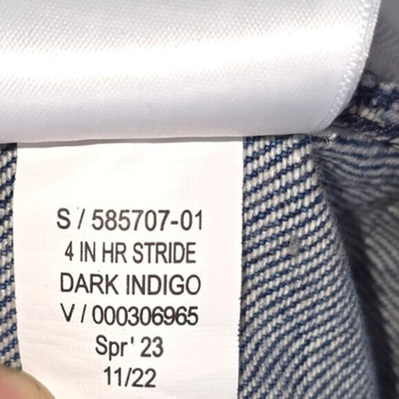 Gap Shorts Womens 0R 25 (29x4) Blue High Rise Stride Short Dark Wash Denim - Picture 6 of 9